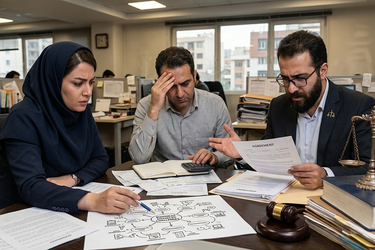 مهمترین مشکلات حقوقی کسبوکارها؛ از قرارداد با کارکنان و شرکا تا اختلافات مالی مهمترین مشکلات حقوقی کسبوکارها؛ از قرارداد با کارکنان و شرکا تا اختلافات مالی